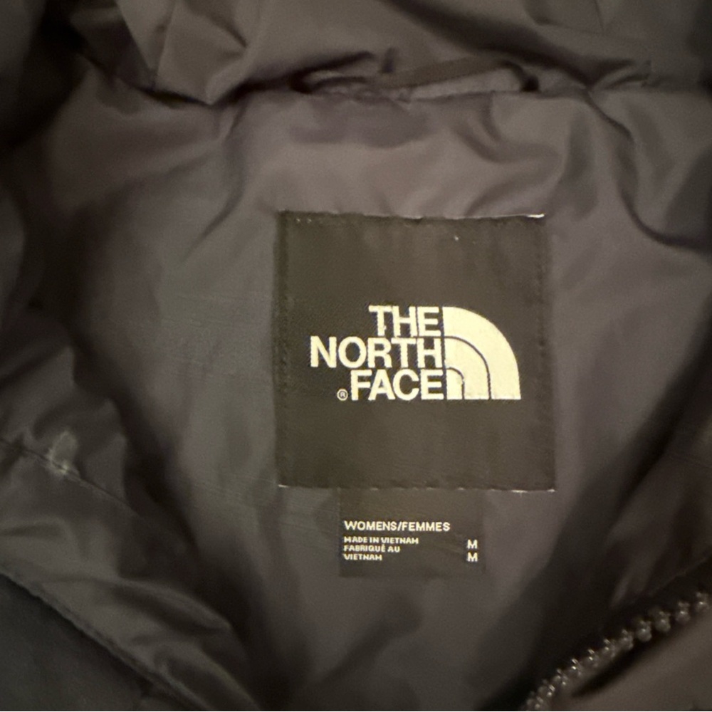 The North Face Women's Black Long Puffer Coat with Hood - Picture 3 of 16